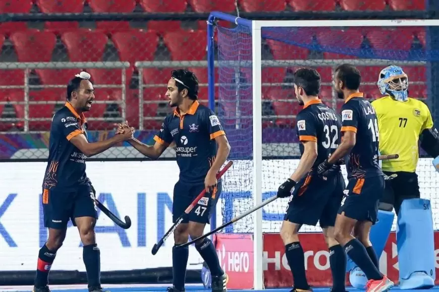 HIL 2024-25 : UP Rudras Move to Top of HIL Standings with 2-0 Victory Over Gonasika