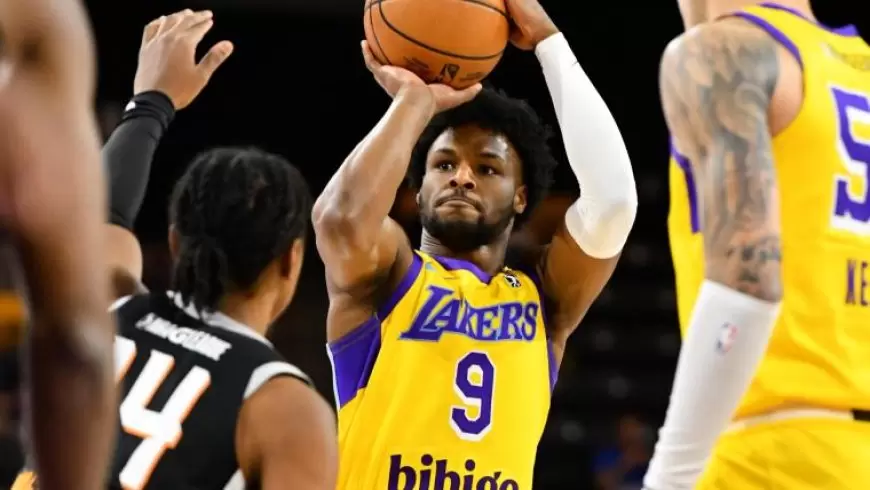 Bronny James’ Full-Court Pass Stuns Fans in Lakers-Bucks Game